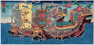 La expedición de Xu Fu, por Utagawa Kuniyoshi