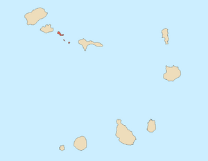 Locator map of Santa Luzia, Cape Verde