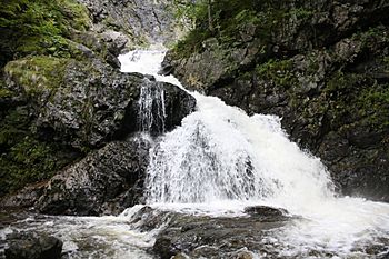Lower portion of Uisage Ban Falls near Baddeck, Nova Scotia.JPG