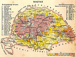 Magyars (Hungarians) in Hungary, census 1890