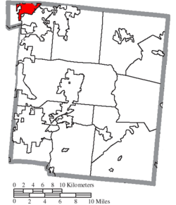 Location of Carlisle in Warren County