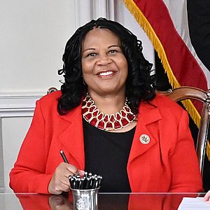 Melony Griffith at a Bill Signing in 2022 (sq cropped).jpg