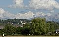 Mont-Blanc depuis Puplinge, canton de Genève, Suisse