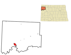 Location of Williston, North Dakota
