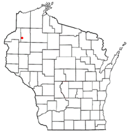 Location of Bashaw, Wisconsin