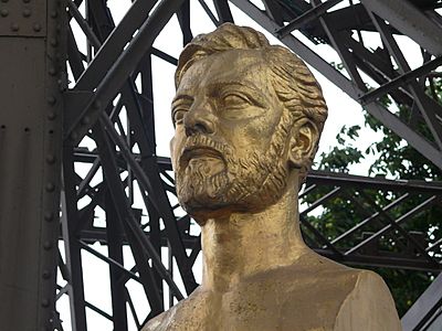Bust of Gustave Eiffel, by sculptor Antoine Bourdelle