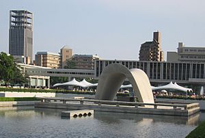 Cenotaph, Hiroshima Peace Memorial Park, Japan