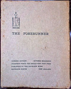Cover of The Forerunner, No. 13, October 1913