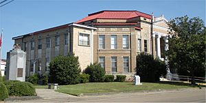 Current Lamar County Courthouse in Purvis, Mississippi, circa 1956.