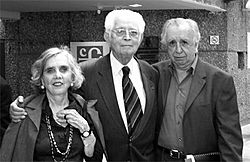 Elena Poniatowska, Alí Chumacero y Vicente Leñero, 2005