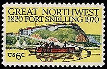 Fort Snelling 1970 U.S. stamp.1