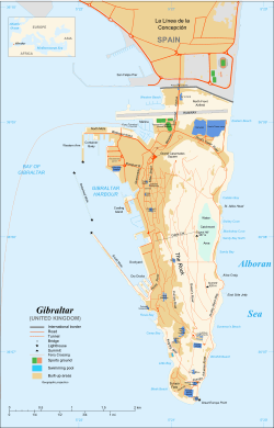 Map of Gibraltar
