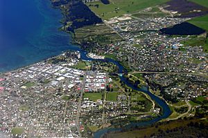 Lake Taupo and Waikato River aerial view.jpg