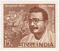 Nandalal Bose 1967 stamp of India.jpg