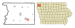 Location of Alton, Iowa