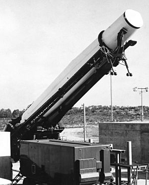 Thor missile prepared for launch