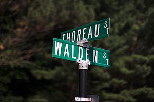 Thoreau and Walden Streets in Concord, Mass