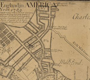1769 WestEnd Boston map WilliamPrice