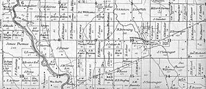 1880 Map of Sugar Creek Township