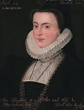Anne Blythe (1536-1615), by English School of the 16th century