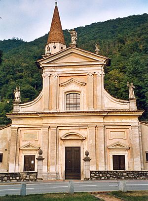 Bissone chiesa San Carpoforo facciata