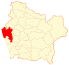 Map of Carahue commune in the Araucanía Region