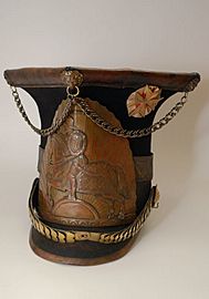 Hat of a soldier of the 17th Lithuanian Uhlan Regiment of the French Army with Lithuanian Vytis (Waykimas), 1812-1813