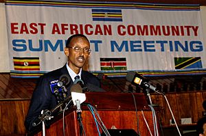 Kagame at EAC summit