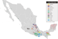 Mapa de lenguas de México + 100 000