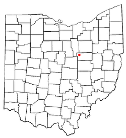 Location of Nashville, Ohio