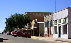 Storefronts in downtown Pecos