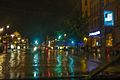 Raining street in the night - panoramio