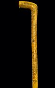 carved walking stick