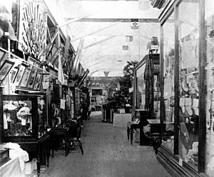 StateLibQld 1 110220 Fine Arts on display at the first Queensland Intercolonial Exhibition, Brisbane, 1876