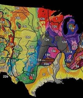 US interior physiographic regions map
