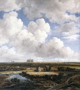 View of Haarlem with Bleaching Grounds c1665 Ruisdael