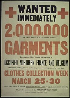 "Wanted Immediately. 2,000,000 Garments for destitute Men, Women, and children in occupied Northern France and... - NARA - 512616