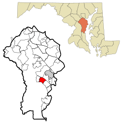 Location of Londontowne, Maryland
