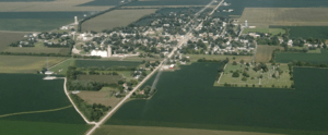 Ridge Farm, Illinois, USA aerial