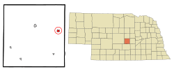 Location of Ashton, Nebraska