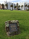 Site of First Building in St Kilda Melbourne Plaque Albert Square July2014 a