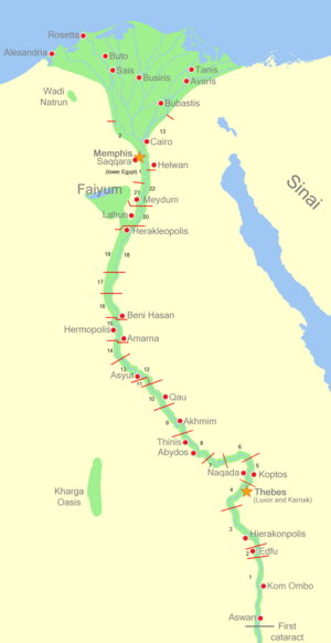 Upper Egypt Nomes