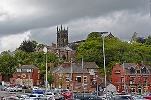 View of Macclesfield from Macclesfield train station 2014