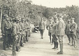 WWI - Second Battle of the Isonzo - General Cadorna at the front