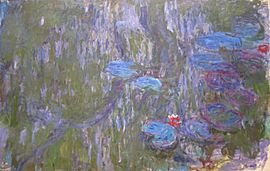 Water Lilies, Reflections of Weeping Willows by Claude Monet, c. 1916-19.JPG