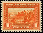 10-cent Panama-Pacific Expo 1913 U.S. Stamp.1
