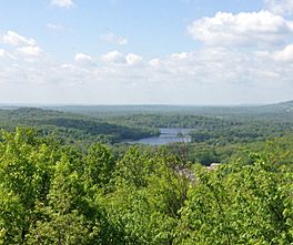 2013-05-12 10 55 03 Pompton Lake viewed from the Lookout Trail in Ramapo Mountain State Forest in New Jersey.jpg