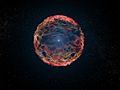 Artist's impression of supernova 1993J