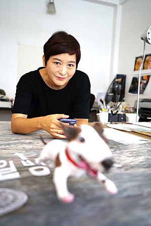 Baek at her Atelier in 2020