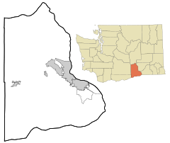 Kiona is located in Benton County, Washington